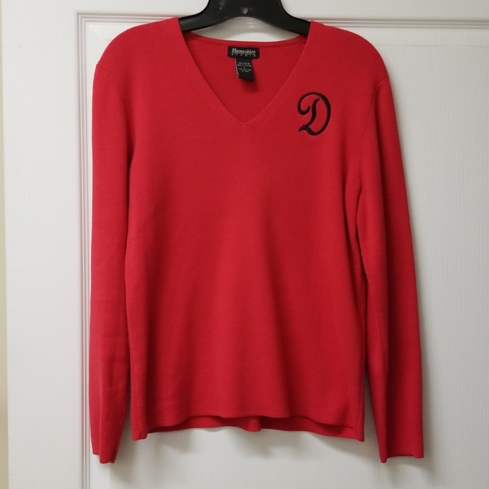 Letter sweater